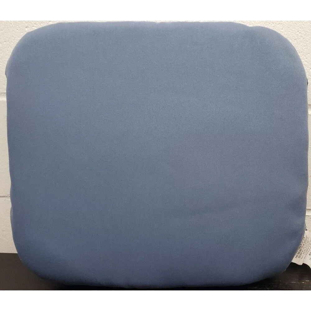 SET OF 2 THICK REVERSIBLE IN/OUTDOOR CUSHION CHAIR PADS (18x20